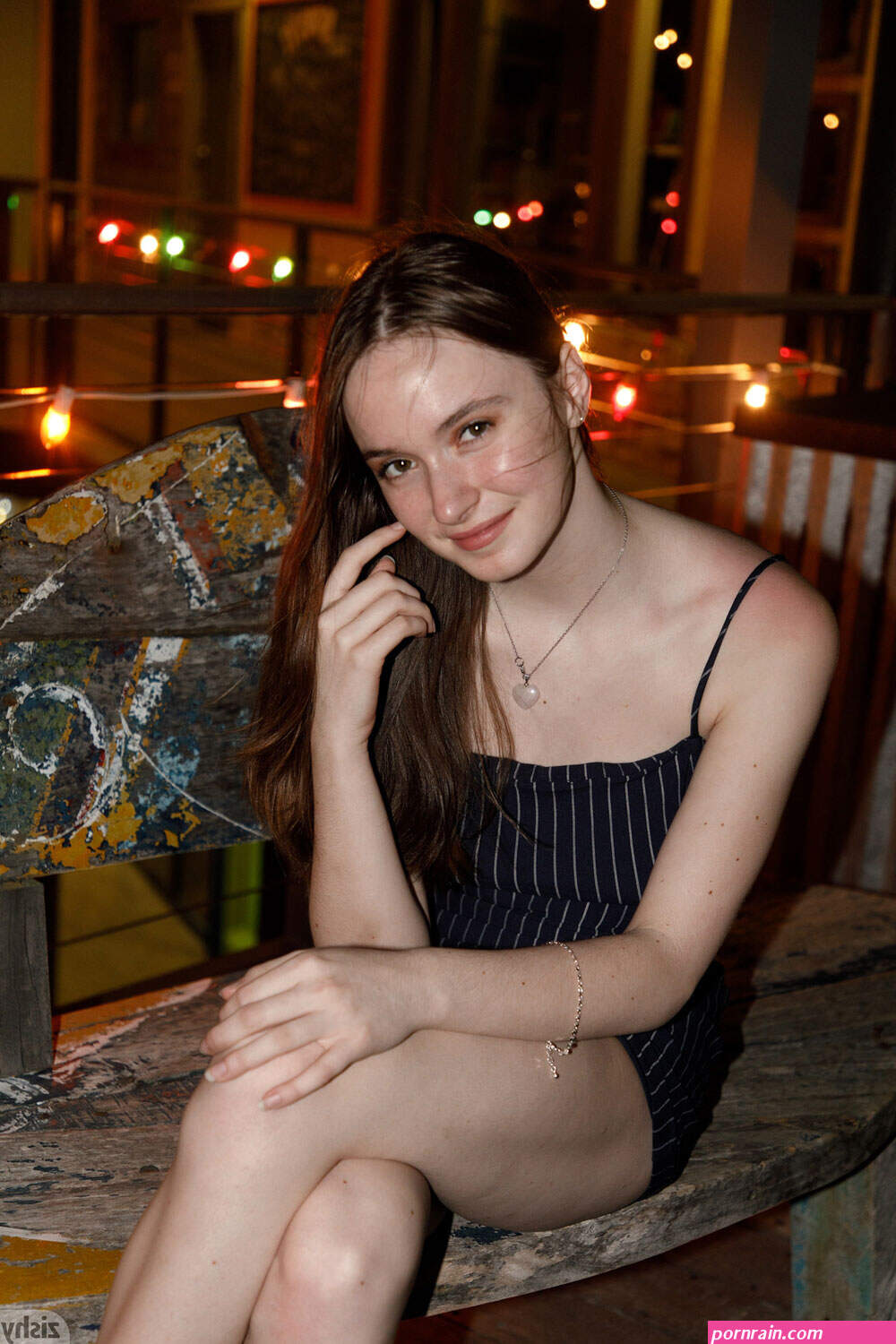 Hazel Moore in a Black Dress Unrated