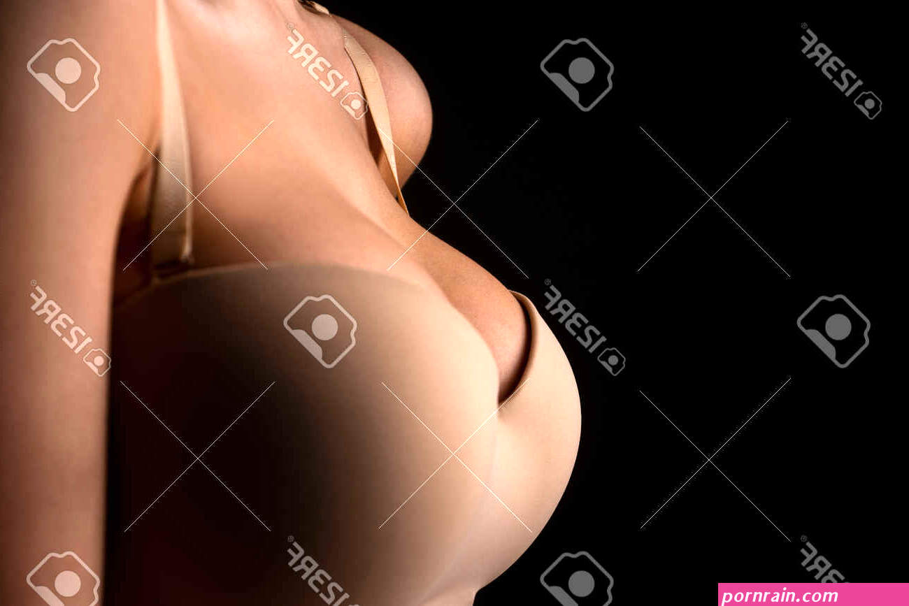 Closeup Of Sexy Female Boob In Bra. Sexy Boobs. Close Up Of Breast Of Girl Presenting Her Bra. Natural Sexy Boobs In Lingerie. Plastic Surgery. Copy Space. -