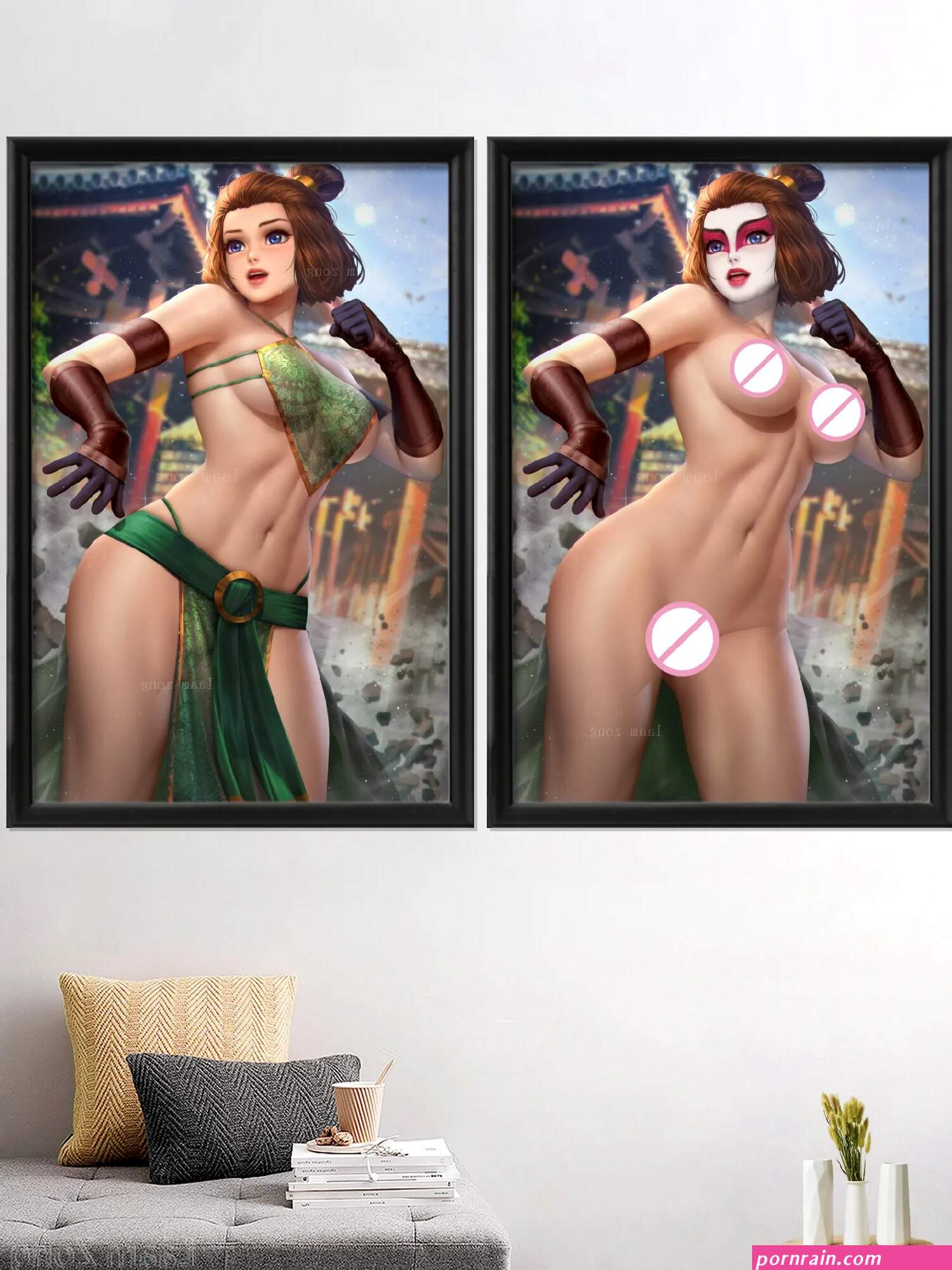 Suki Asami Anime Game Sexy Nude Girl Katara Cartoon Avatar Art-Poster Picture Silk Prints Wall Decor Decoration Home