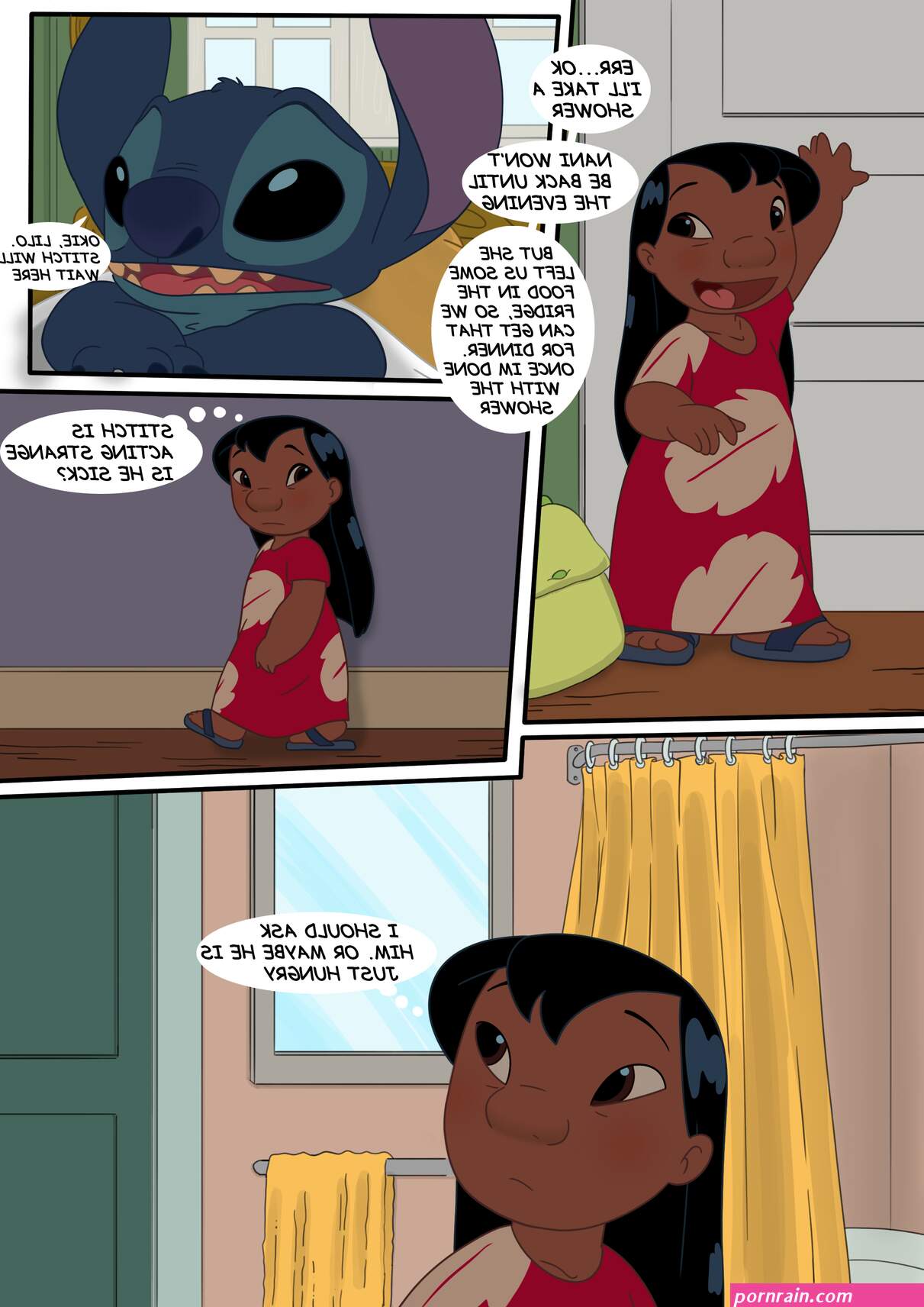 Lilo and Stitch: Lessons Remake Porn comic Cartoon porn comics Rule 34 comic