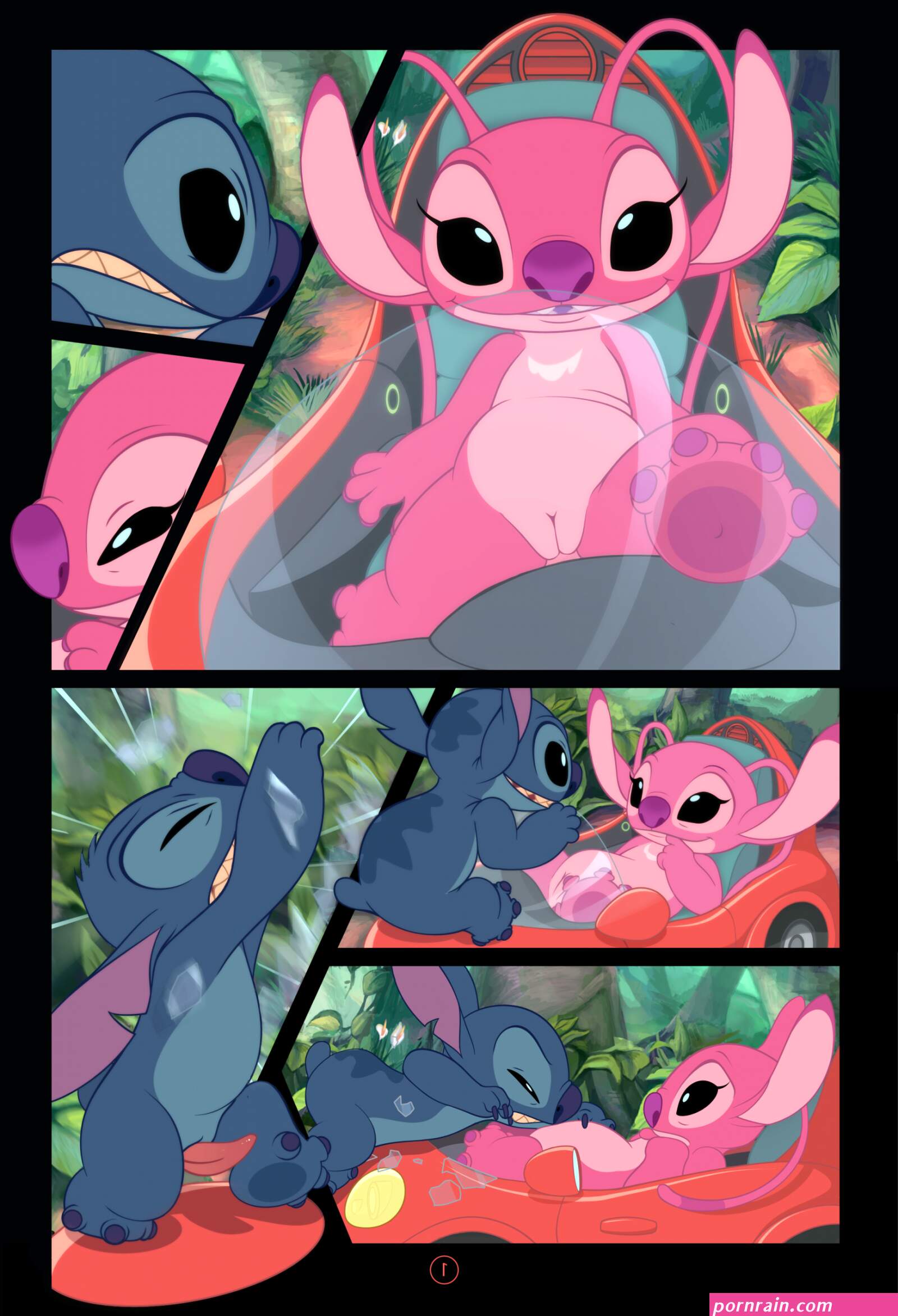 Stitch x Angel Porn comic Rule 34 comic Cartoon porn comic