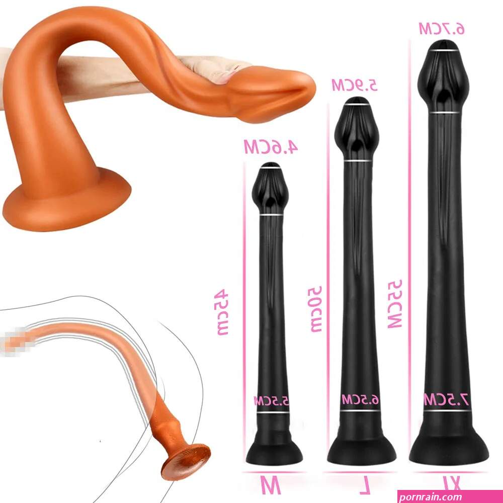 55cm Super Long Dildo Plug Flexible Large Dick Soft Realistic Penis Butt Plug
