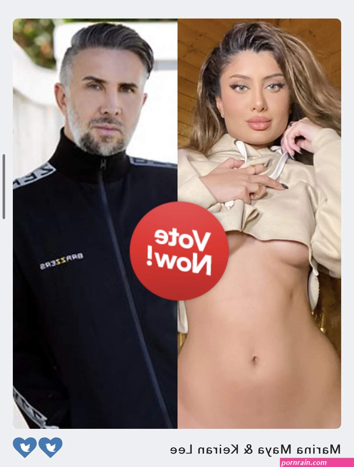 on X: Please vote for me and the amazing KeiranLee for the hottest BG collab at avnawards Link is in the comments