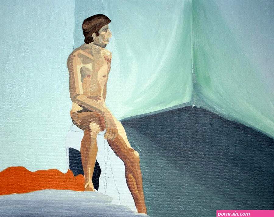 Young Male Nude Painting by Sheri Parris