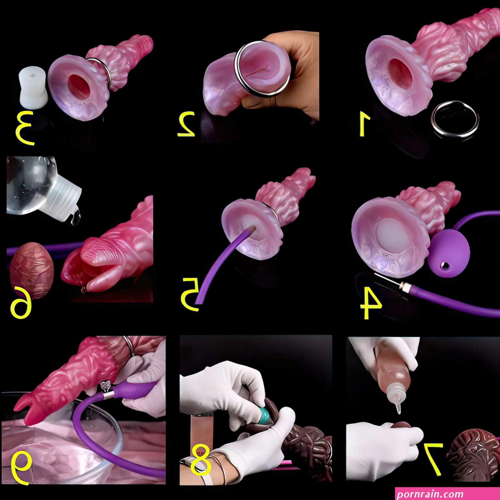 Fantasy Alien Pneumatic Ovipositor Dildo 5 Styles