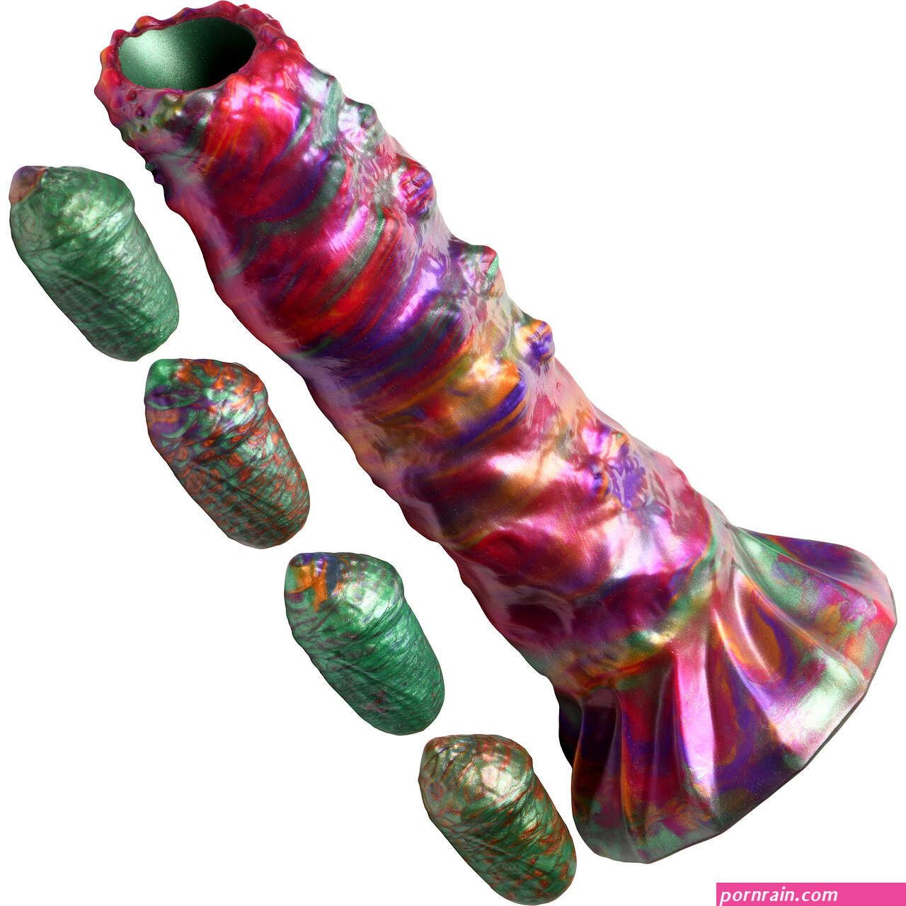 Larva 9 Silicone Ovipositor Dildo With Eggs By Creature Cocks