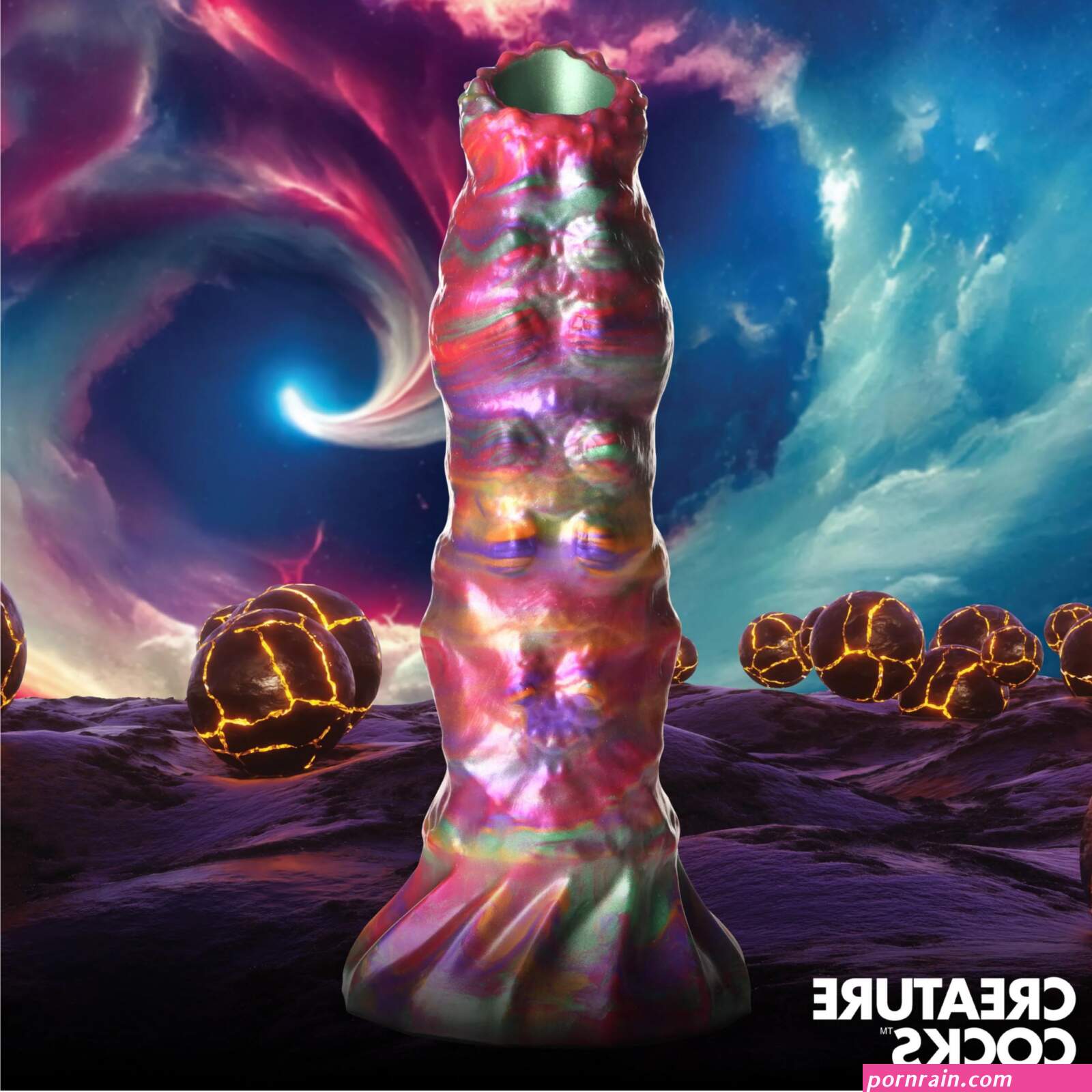 Creature Cocks Larva Ovipositor Dildo with Eggs