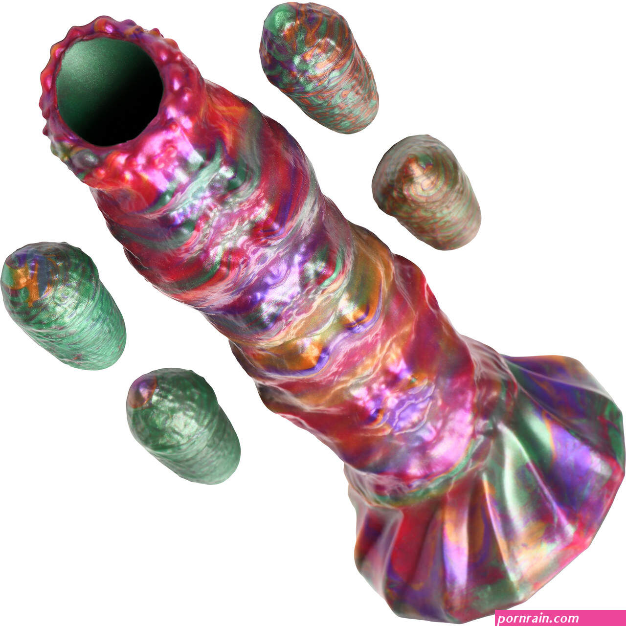 Larva 9 Silicone Ovipositor Dildo With Eggs By Creature Cocks