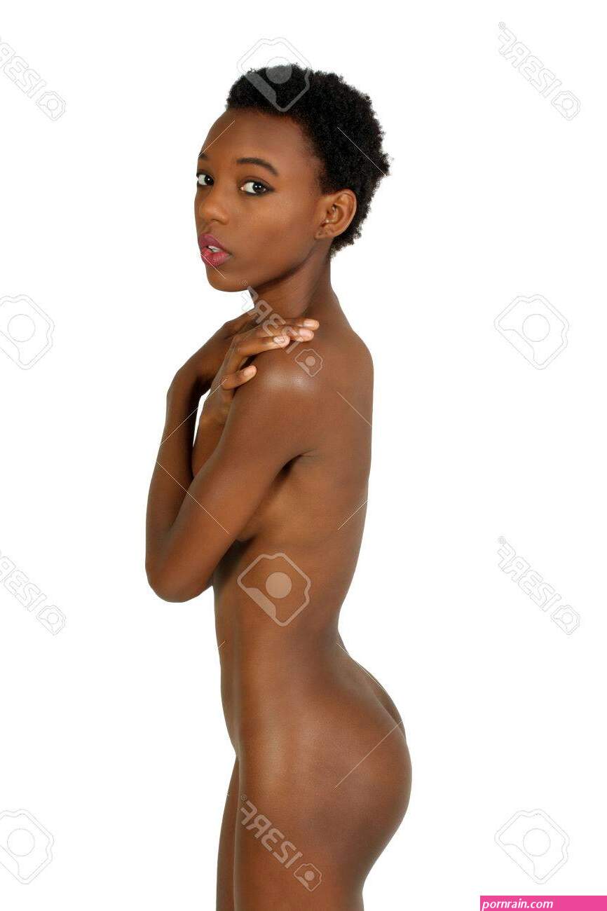 A Lovely Young Petite Woman Standing Implied-nude Isolated On A White Background With Generous Copyspace. Stock Photo Picture and Royalty Free Image. Image 22339691.