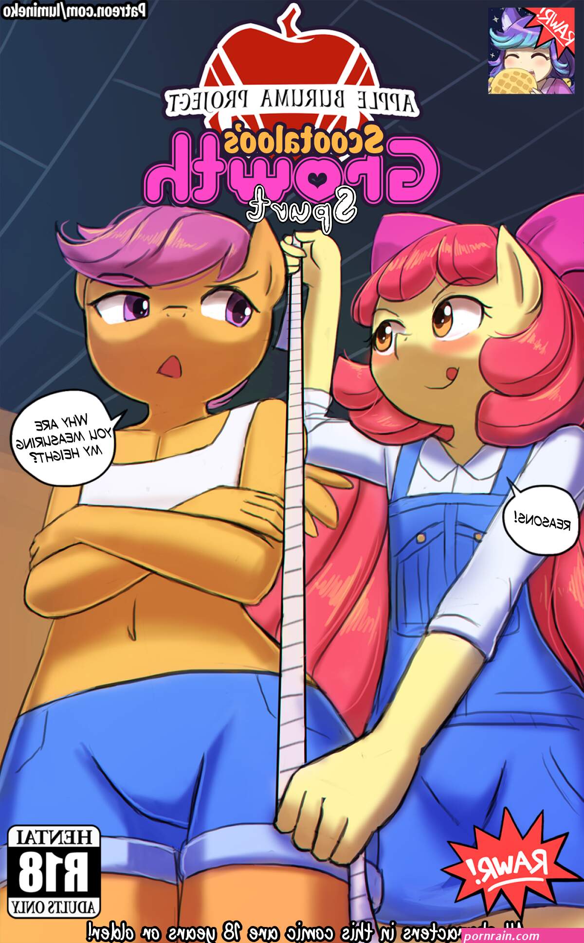 Scootaloos Growth Spurt Porn comic Cartoon porn comics Rule 34 comic