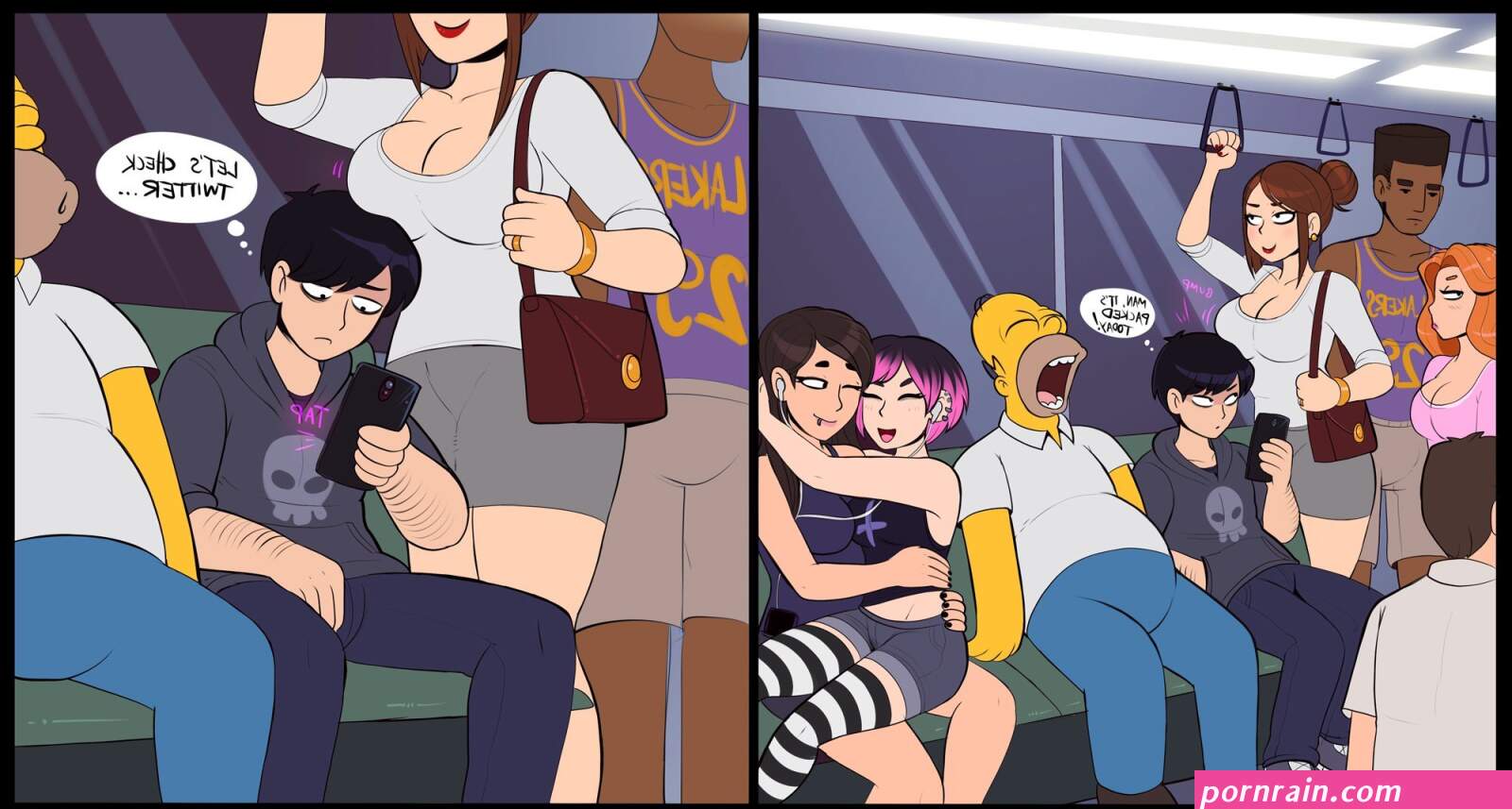 Viewing twitter in public