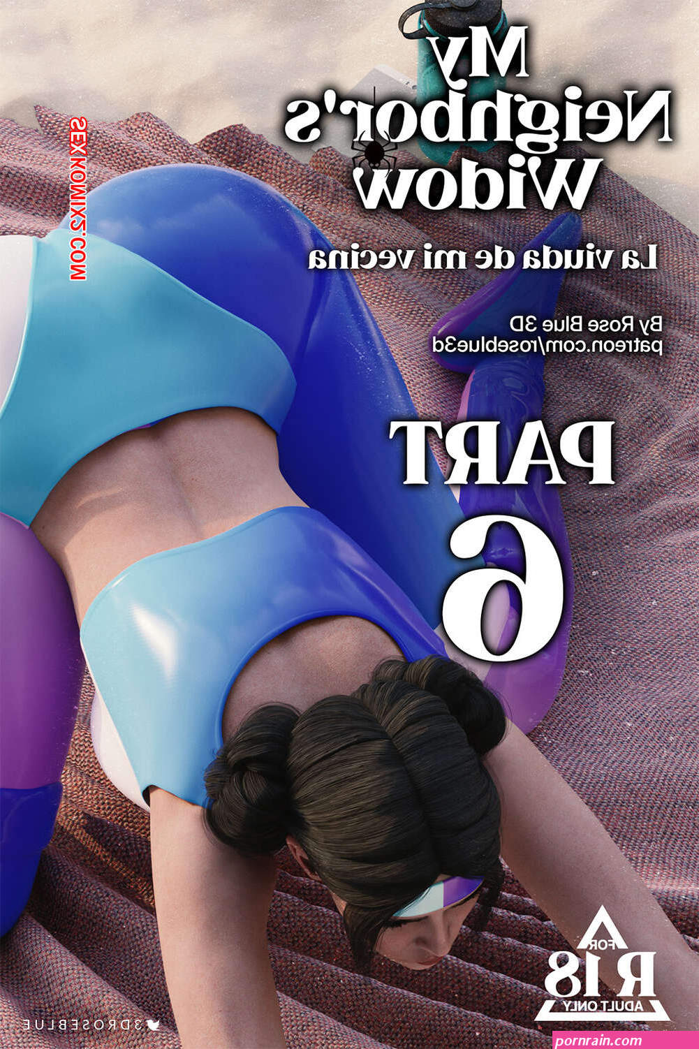 Comic porno La VIUDA de mi VECINA. Parte 6. Roseblue3D cmico de sexo morena sexy se