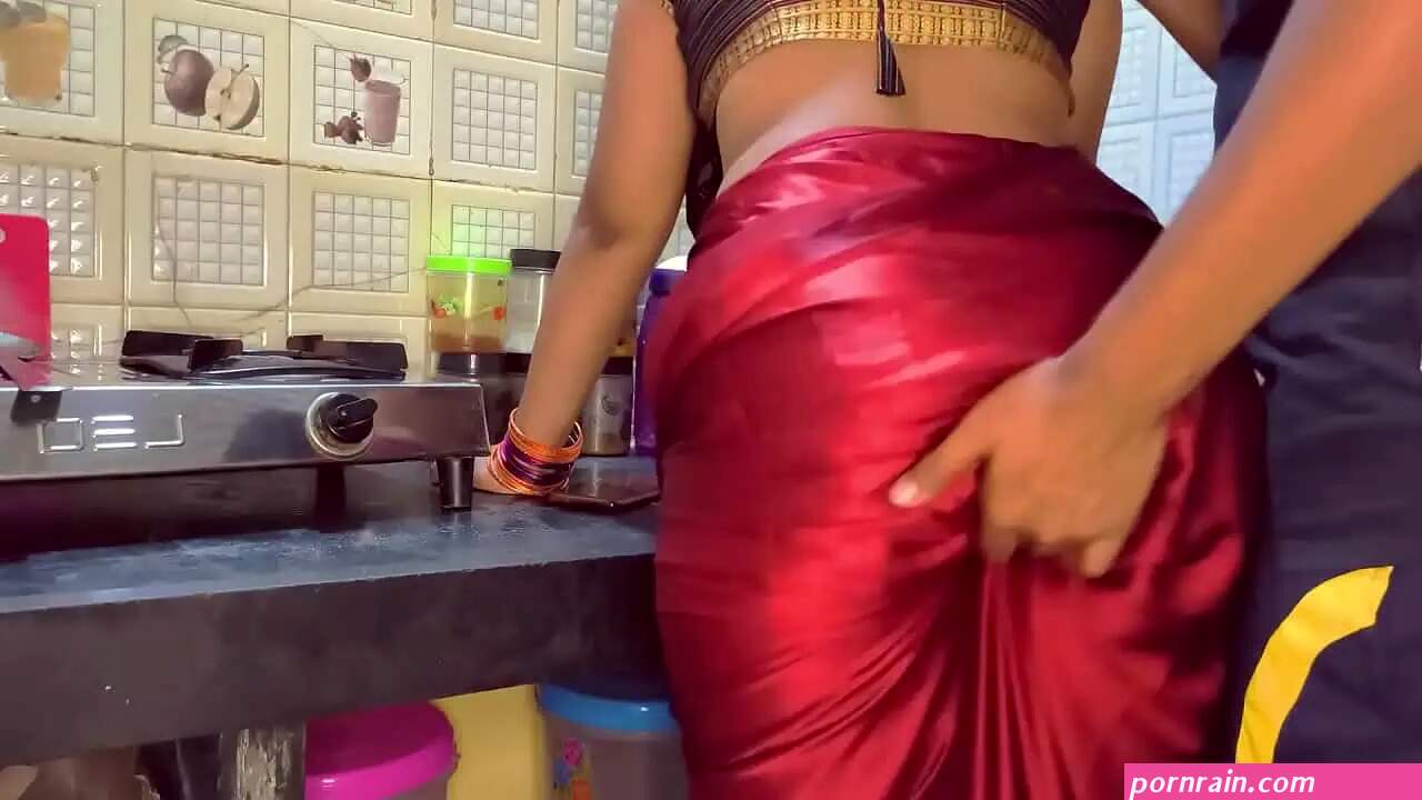 Indian hot StepMom got caught by stepson while cooking www xxx com