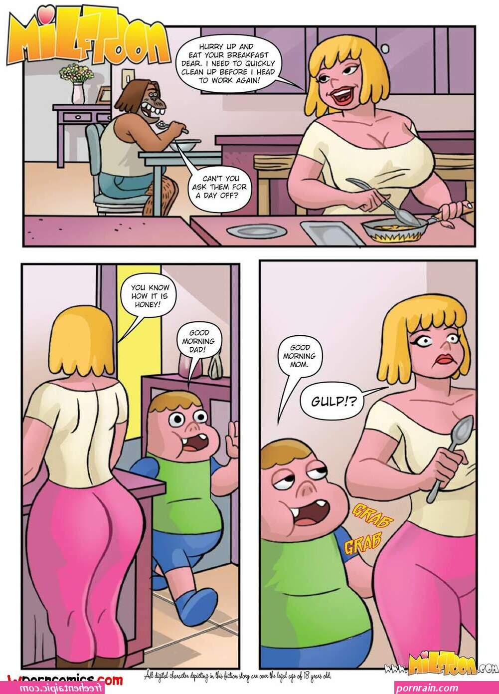 xxx toon comix sexy blonde mother in porn