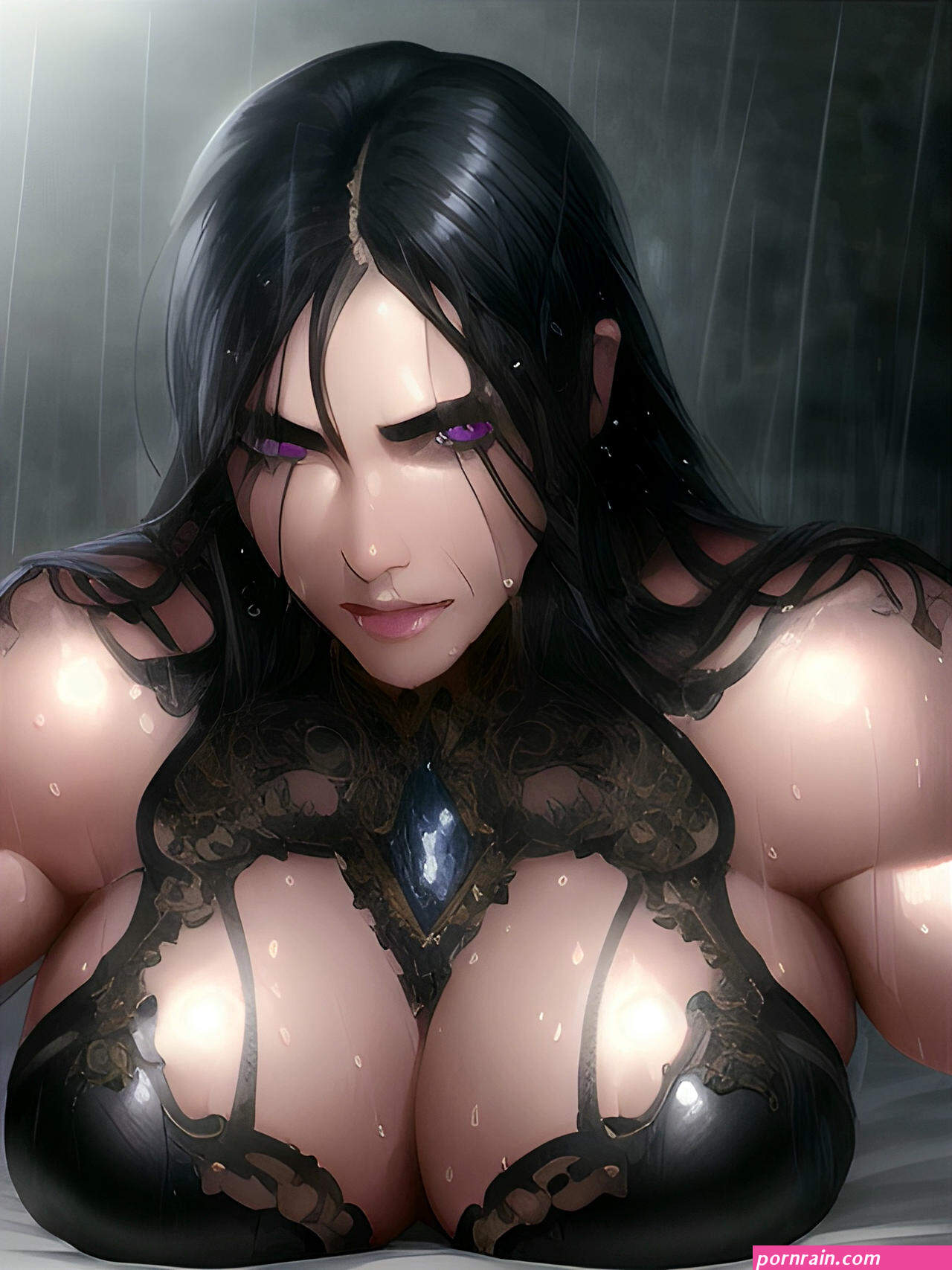 SERIOUS GOTHIC HUGE BOOBS BIG MUSCLES by DiverseAiPro on DeviantArt