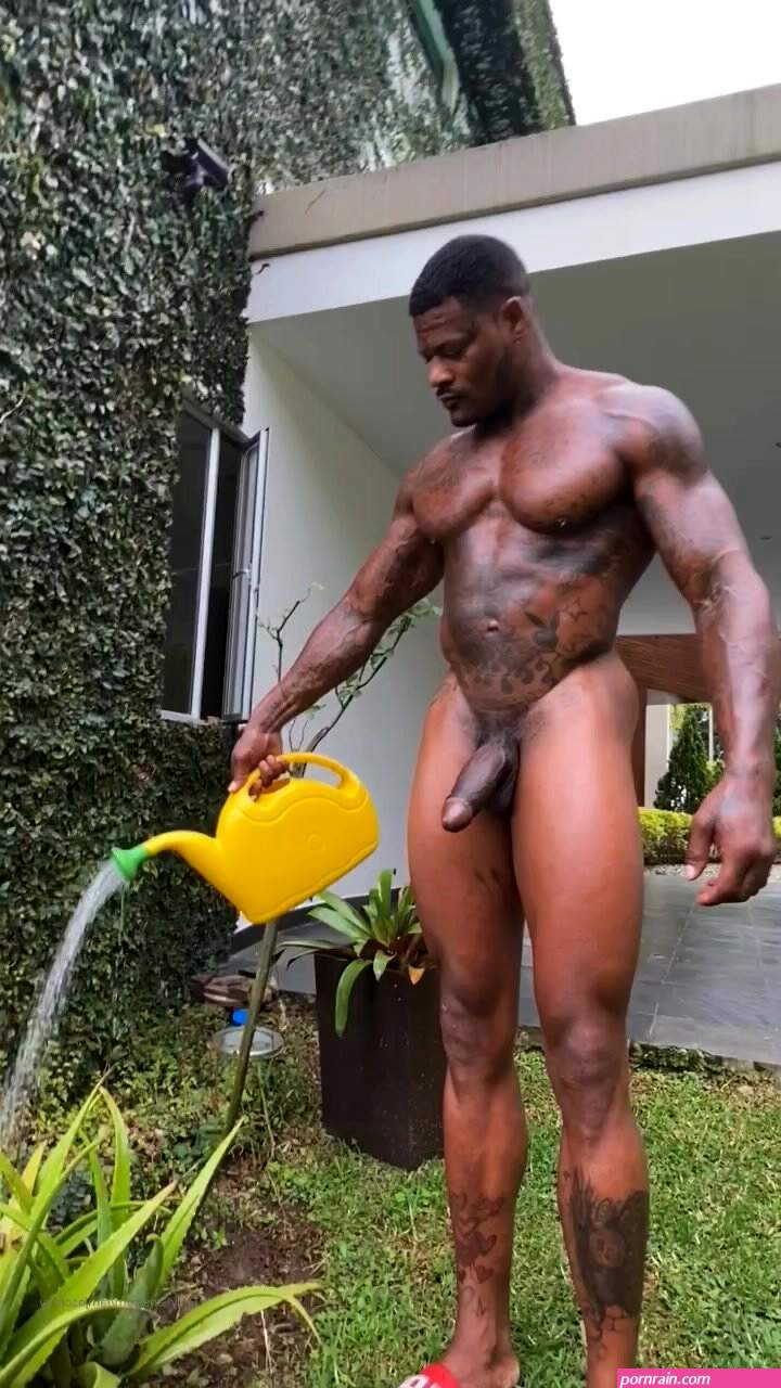 Jason watering plants