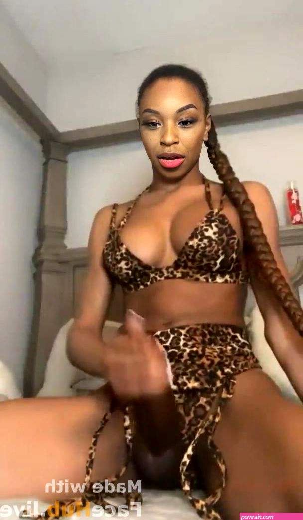 Bianca Belair from WWE jacks her big schlong DeepFake Porn Video