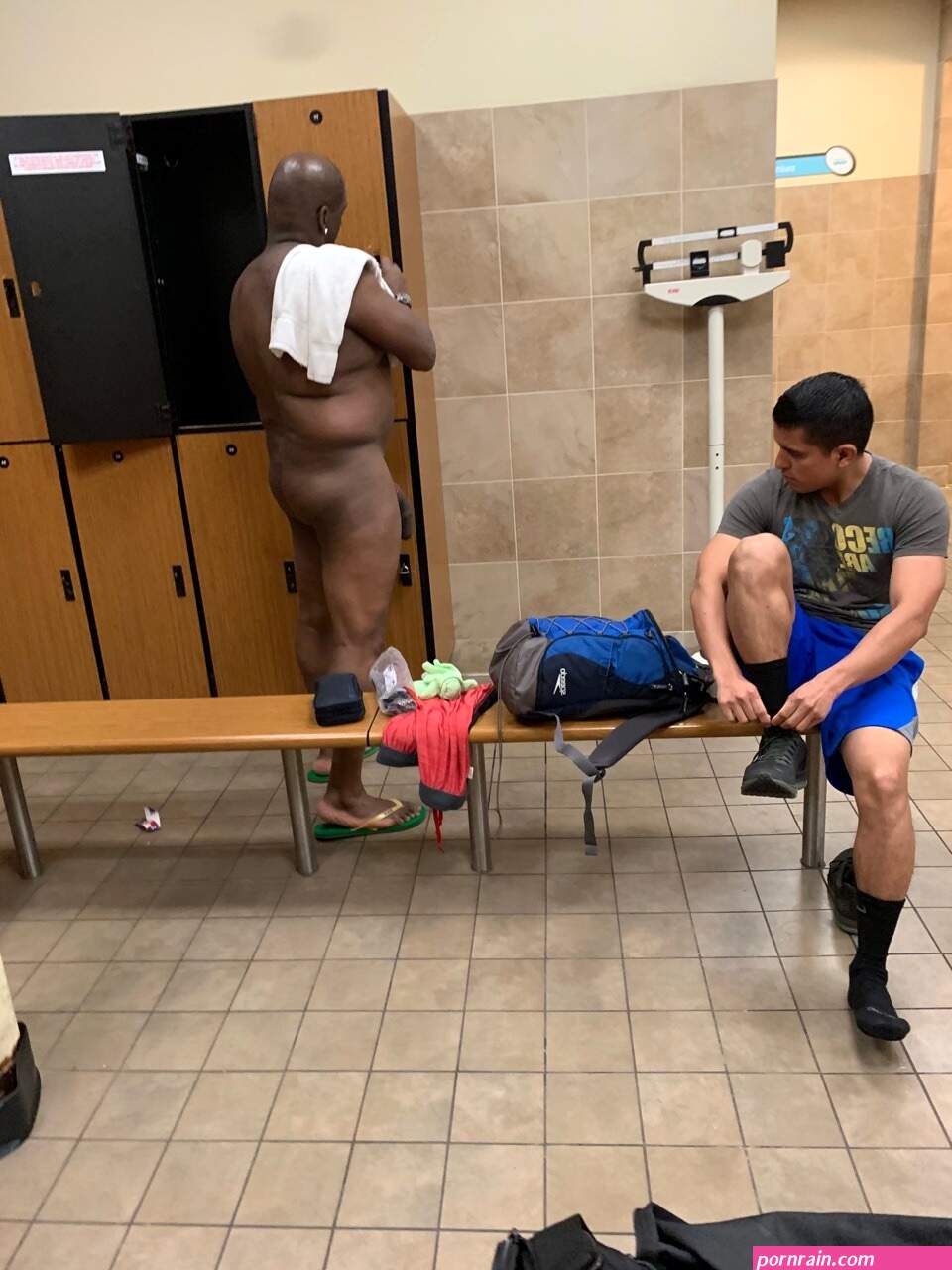 Beastin in the locker room!