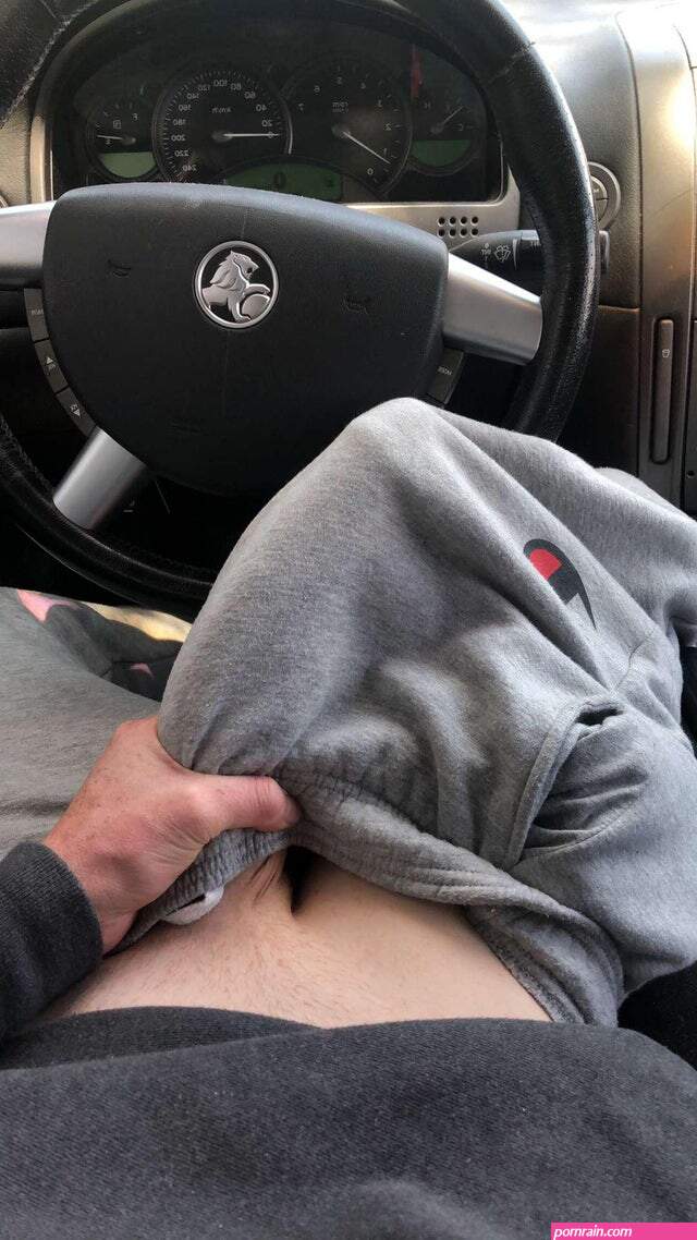 Aussie cock in sweatpants