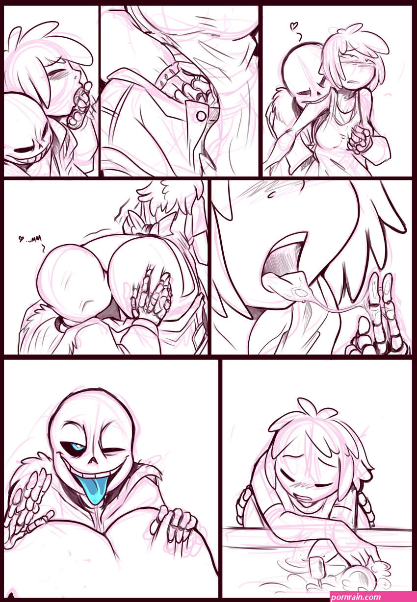 Frisk x sans x papyrus Rule34