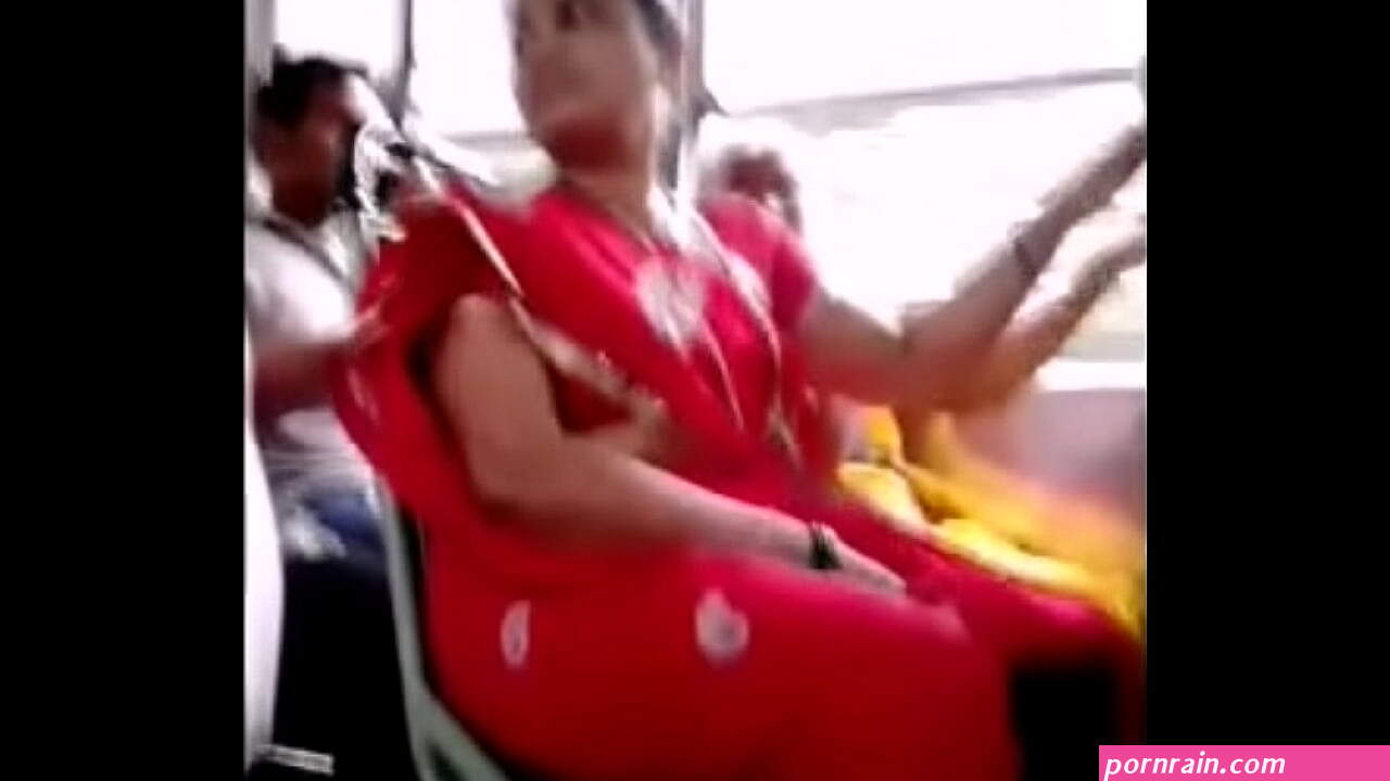 Red Saree Aunty