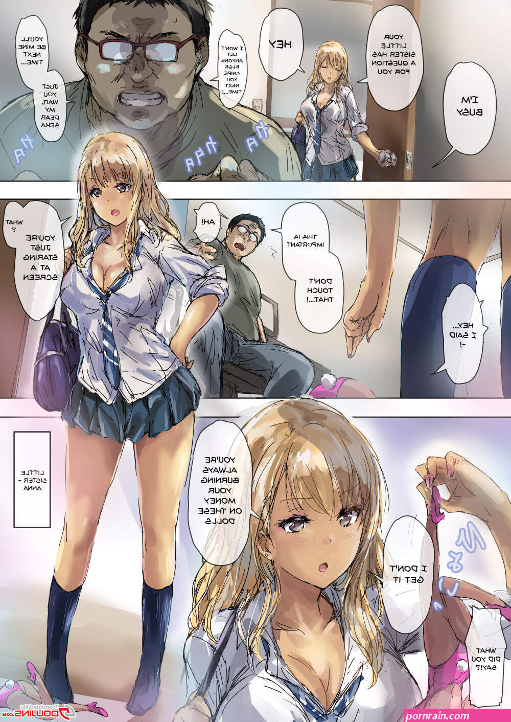 A Cheeky Gyaru Schoolgirl Gets Reformed By Her Otaku Older Brothers Cock Matsukura Nemu