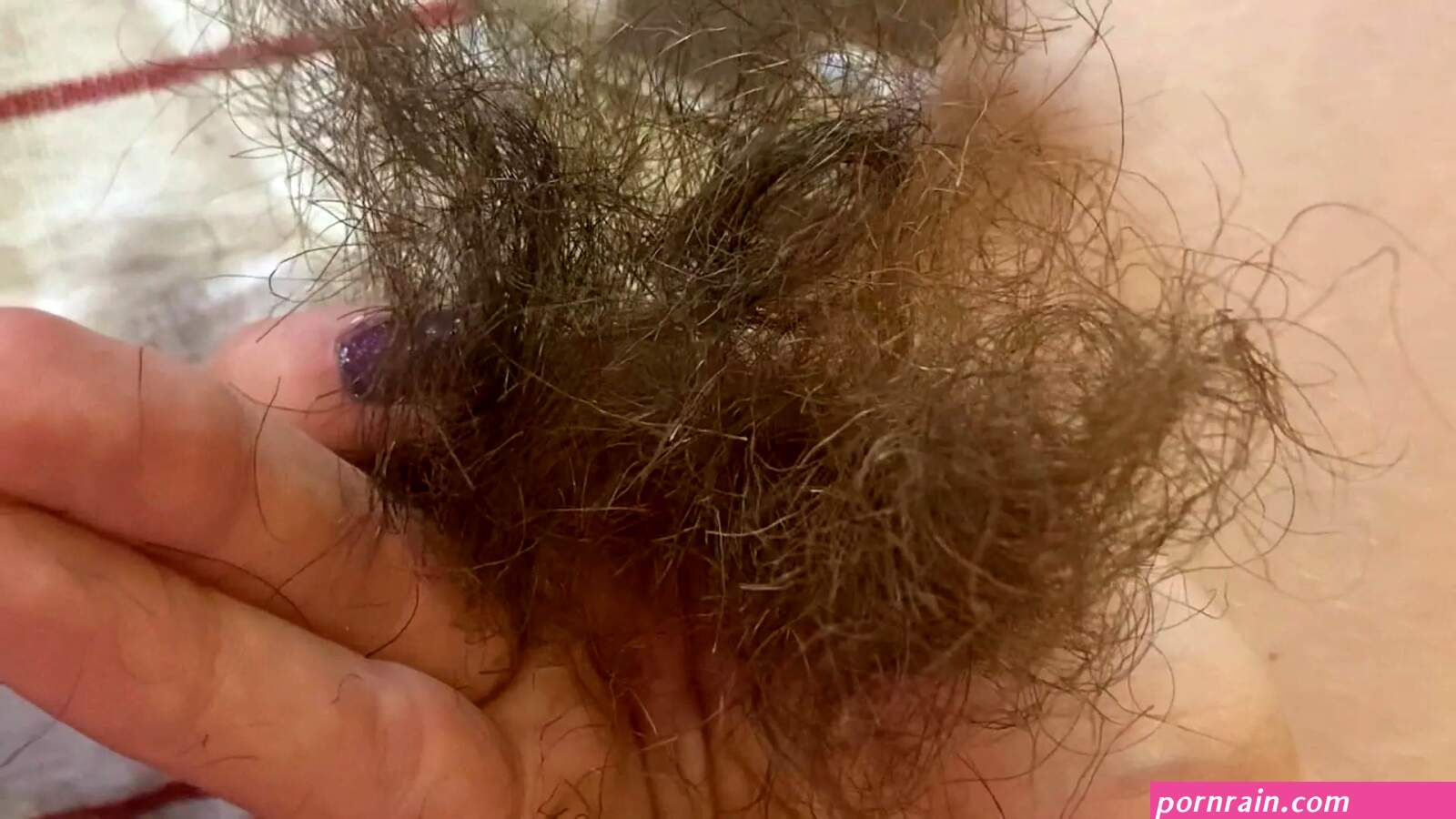 Trimming my super long pussy hair closeup by Cute Blonde 666