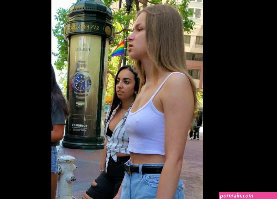 Hard Nipples Braless Teen