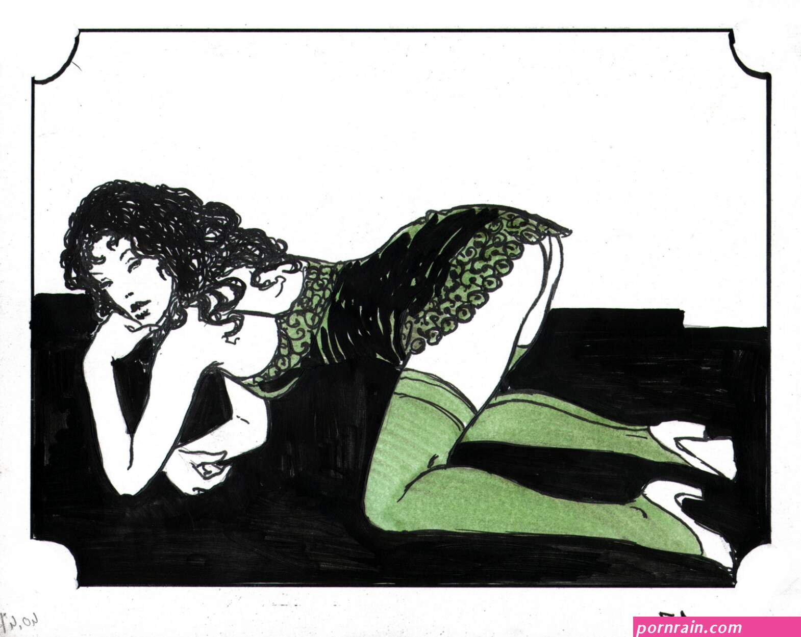 Art of Spanking in Brian Pecks Cheesie Cake Comic Art Gallery Room