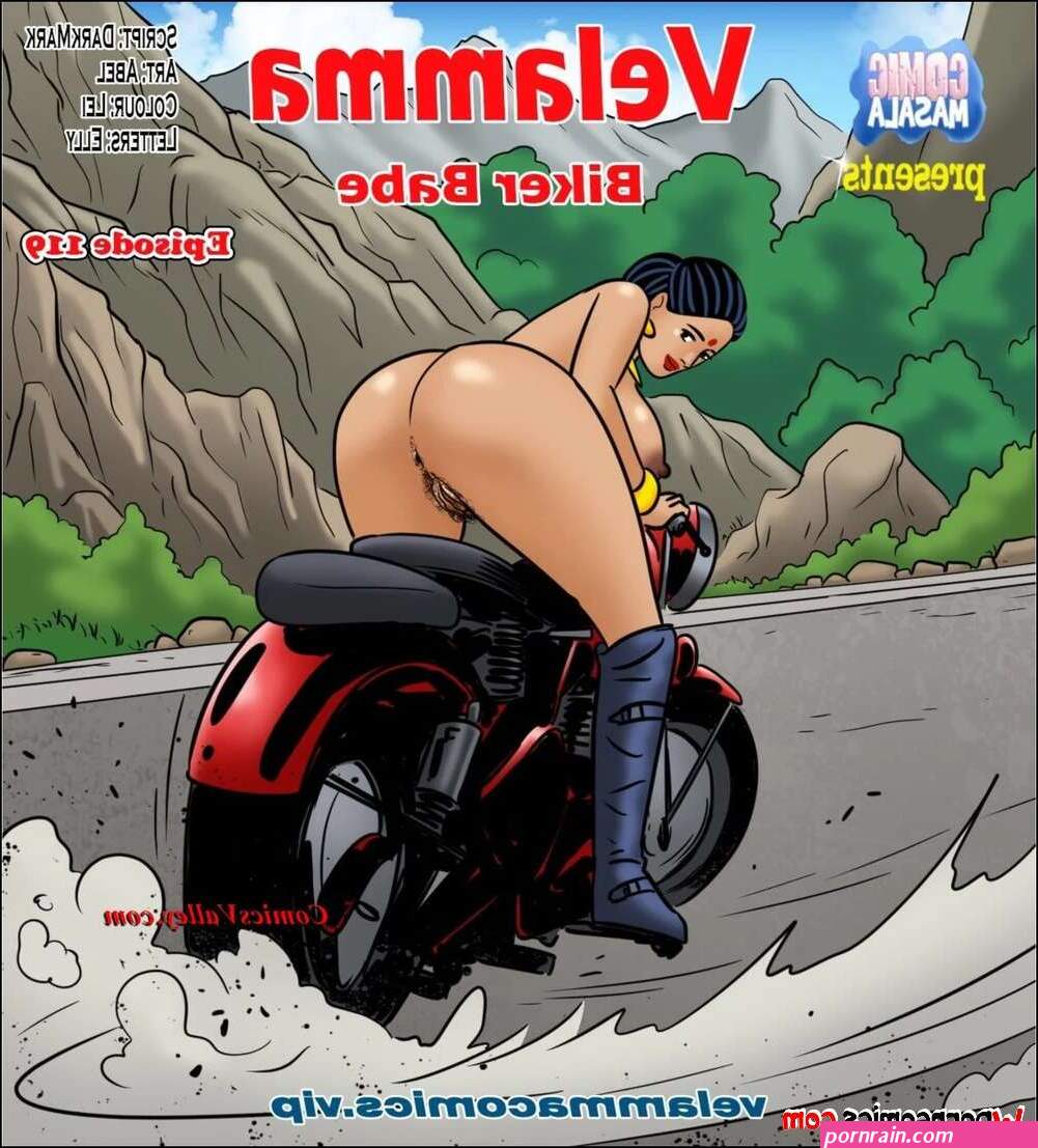 Porn comic Velamma. Chapter 119. Biker Babe. Velamma. Sex comic decided to ride