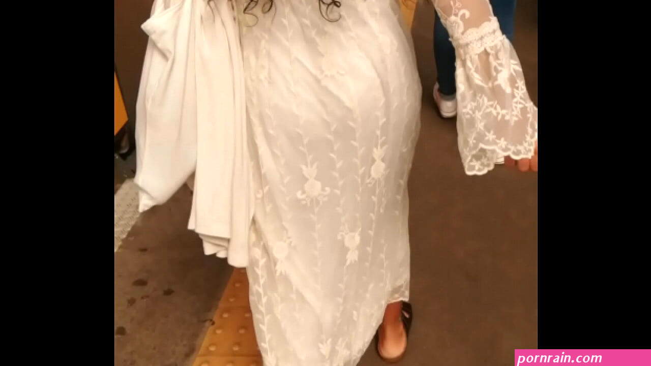 porto train station see through white dress vpl vtl