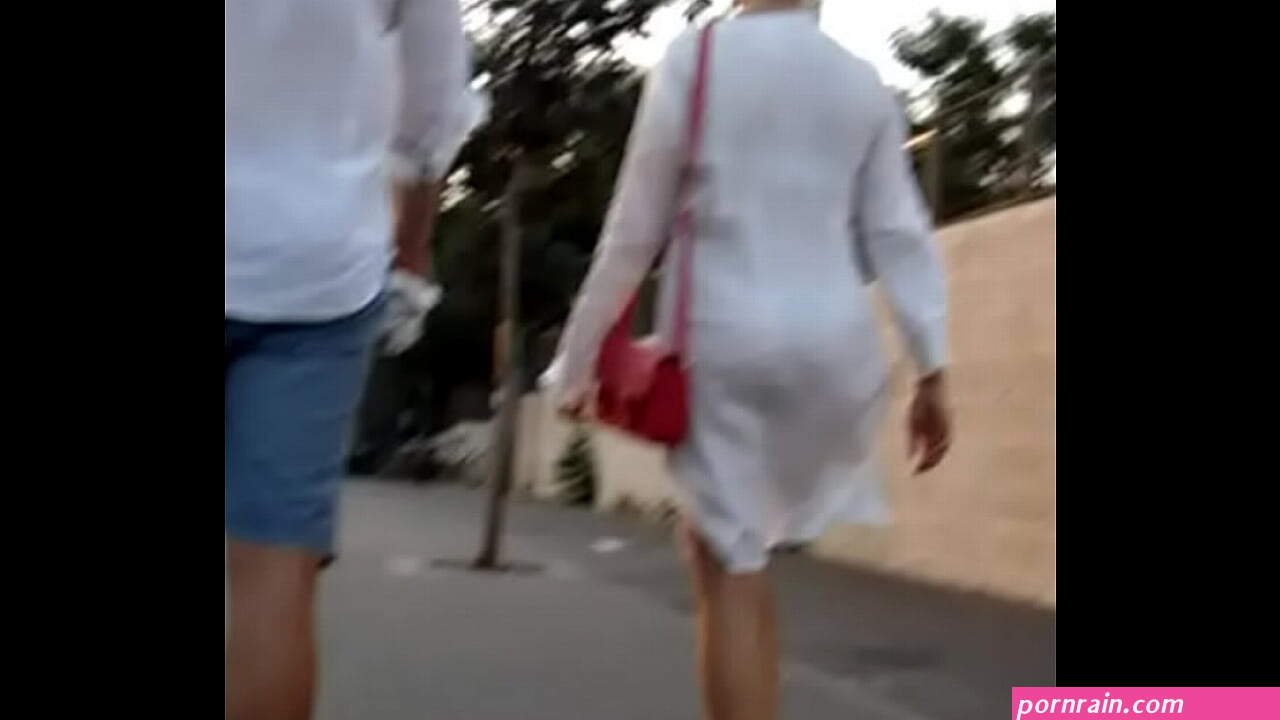 Woman in almost transparent dress