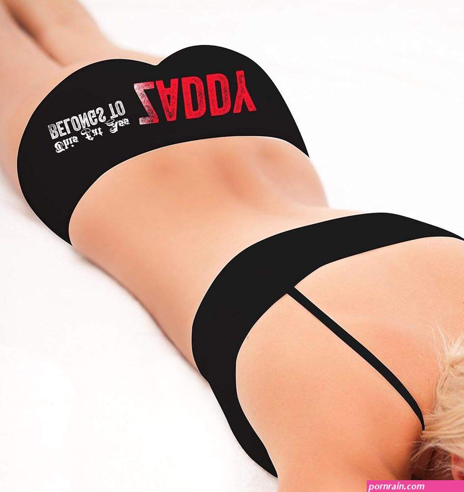 : Sexy Girl Rock This Fat Ass BELONGS TO ZADDY Panties For Women Black : Clothing Shoes Jewelry