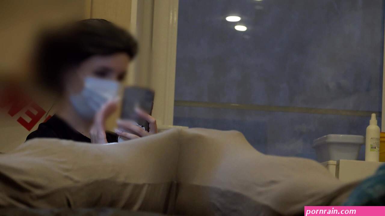 Bulge dick flash at a beautician appointment
