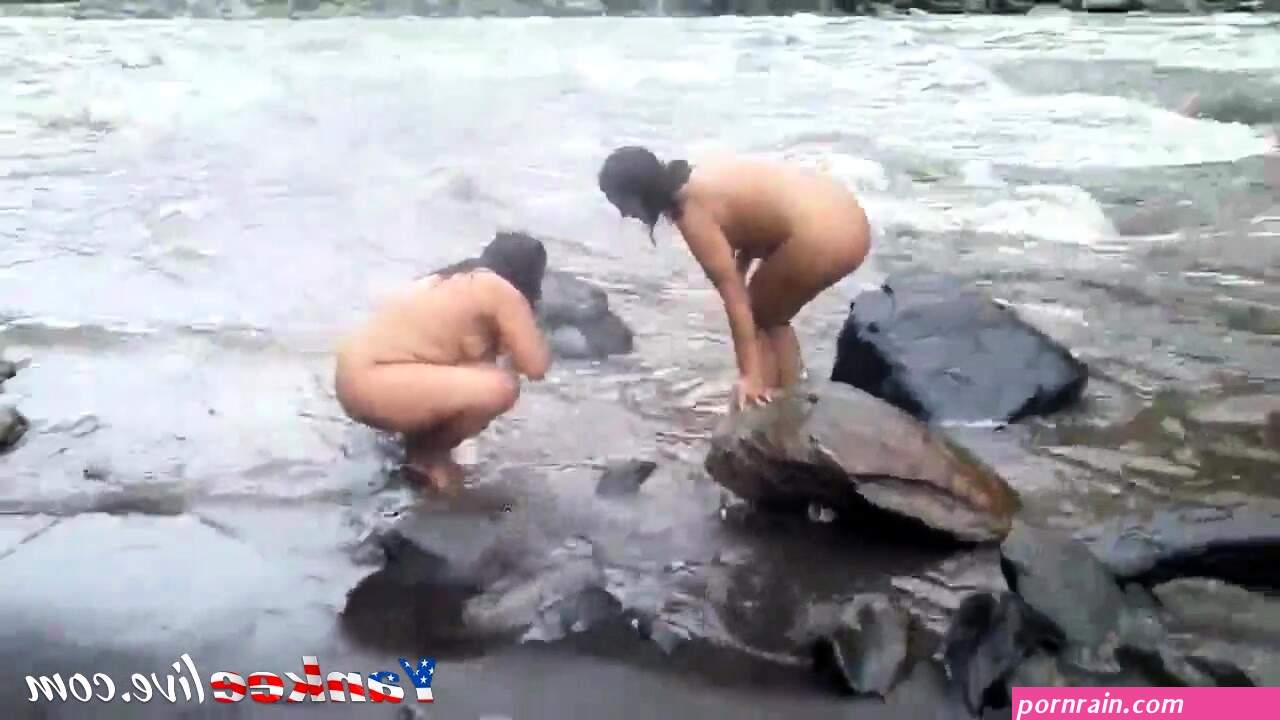 Two Indian Mature Womens Bathing In River Naked at DrTuber