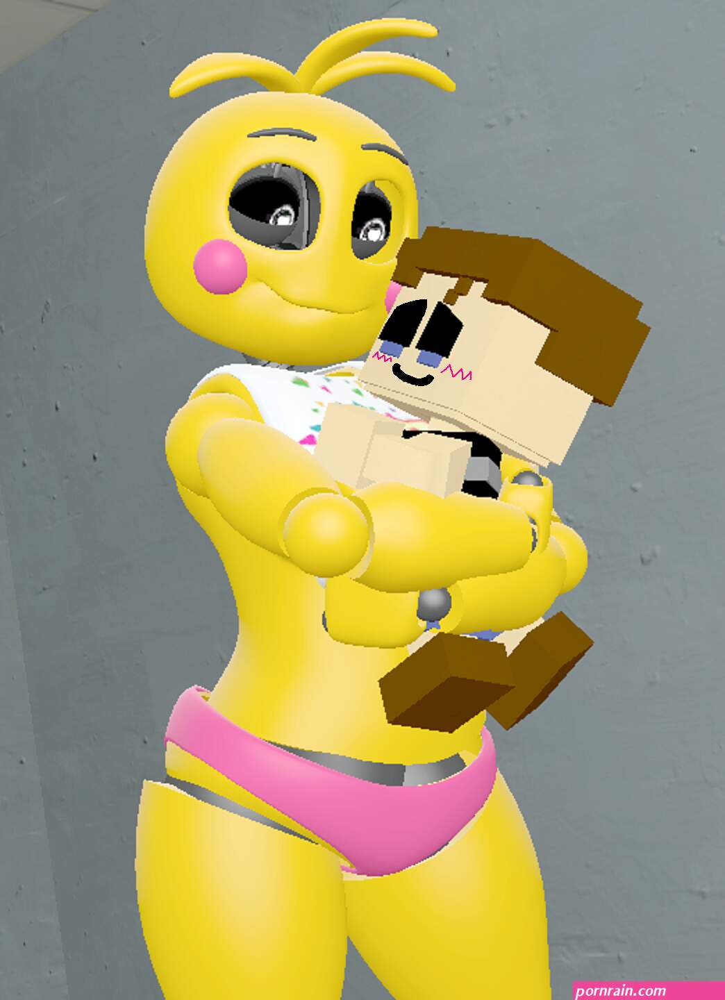 Toy Chica Hugging The Crying Child by skulltronprime969 on DeviantArt