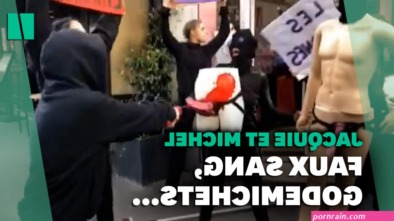 Une boutique Jacquie Michel à Paris visée par une manif anti-pornographie