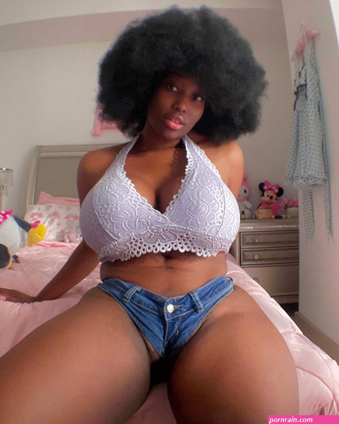 Nigerian Lily Dior Flaunts Tight Thick Pussy Lips Huge Boobs and Ass