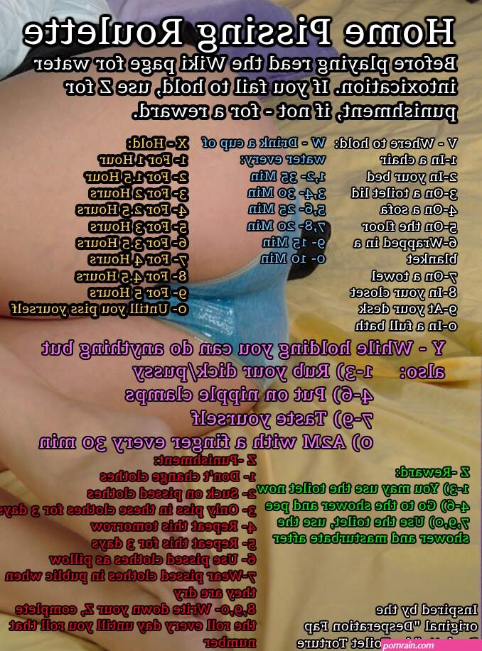 Home Pissing Roulette Desperation Piss Control