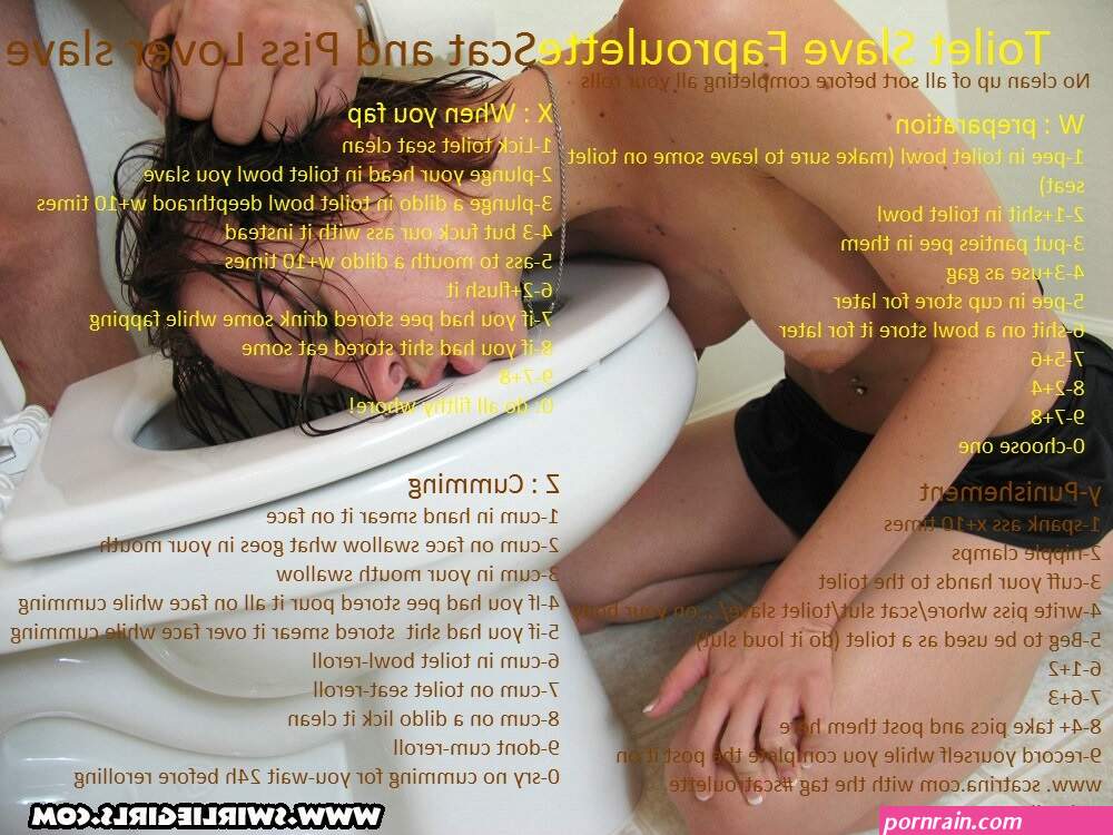Toilet slave scat and piss roulette