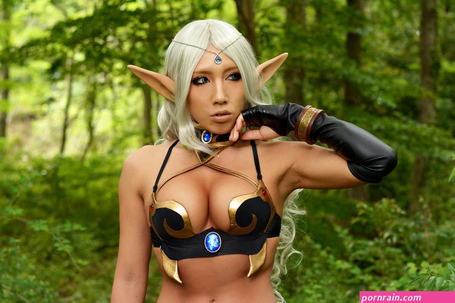 Japanese women women Asian NonSummerJack cosplay dark elf Japanese gravure