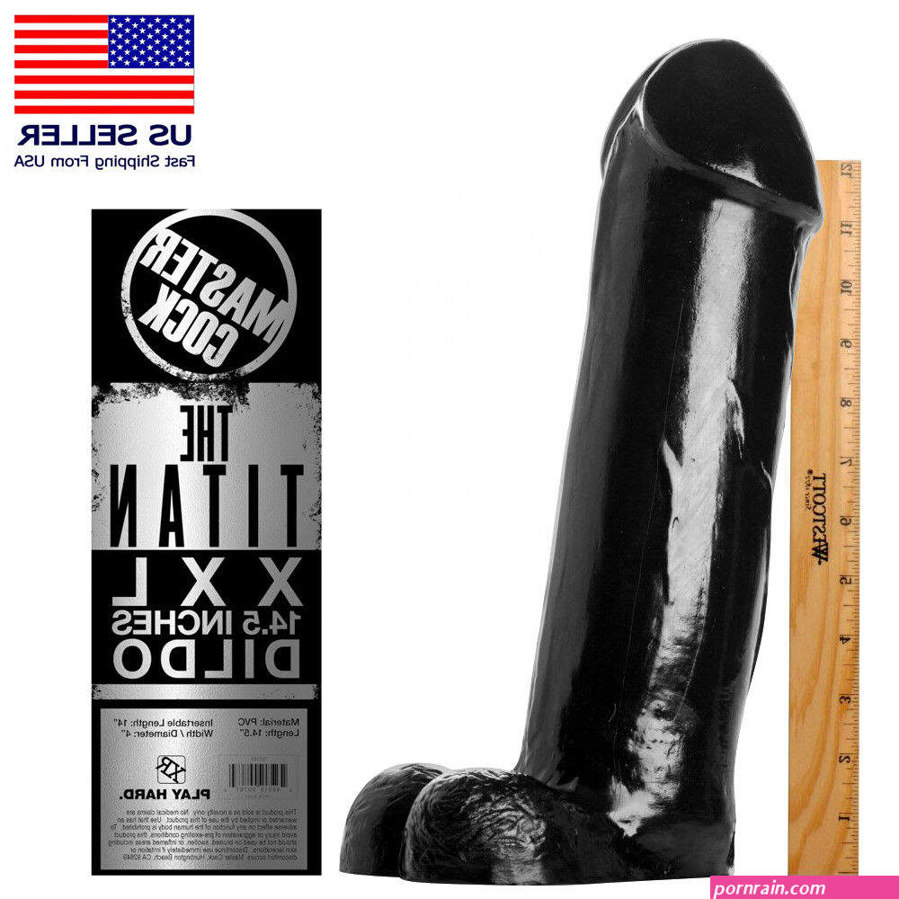 The Titan XXL 14 Long 4 Wide Huge Large Penis Balls Stretcher Dildo Sex Toy