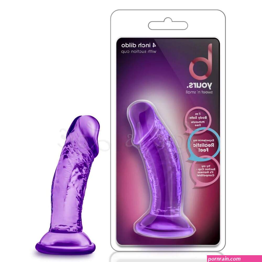 Blush B Yours Sweet N Small 4 Inch Dildo with Suction Cup Purple