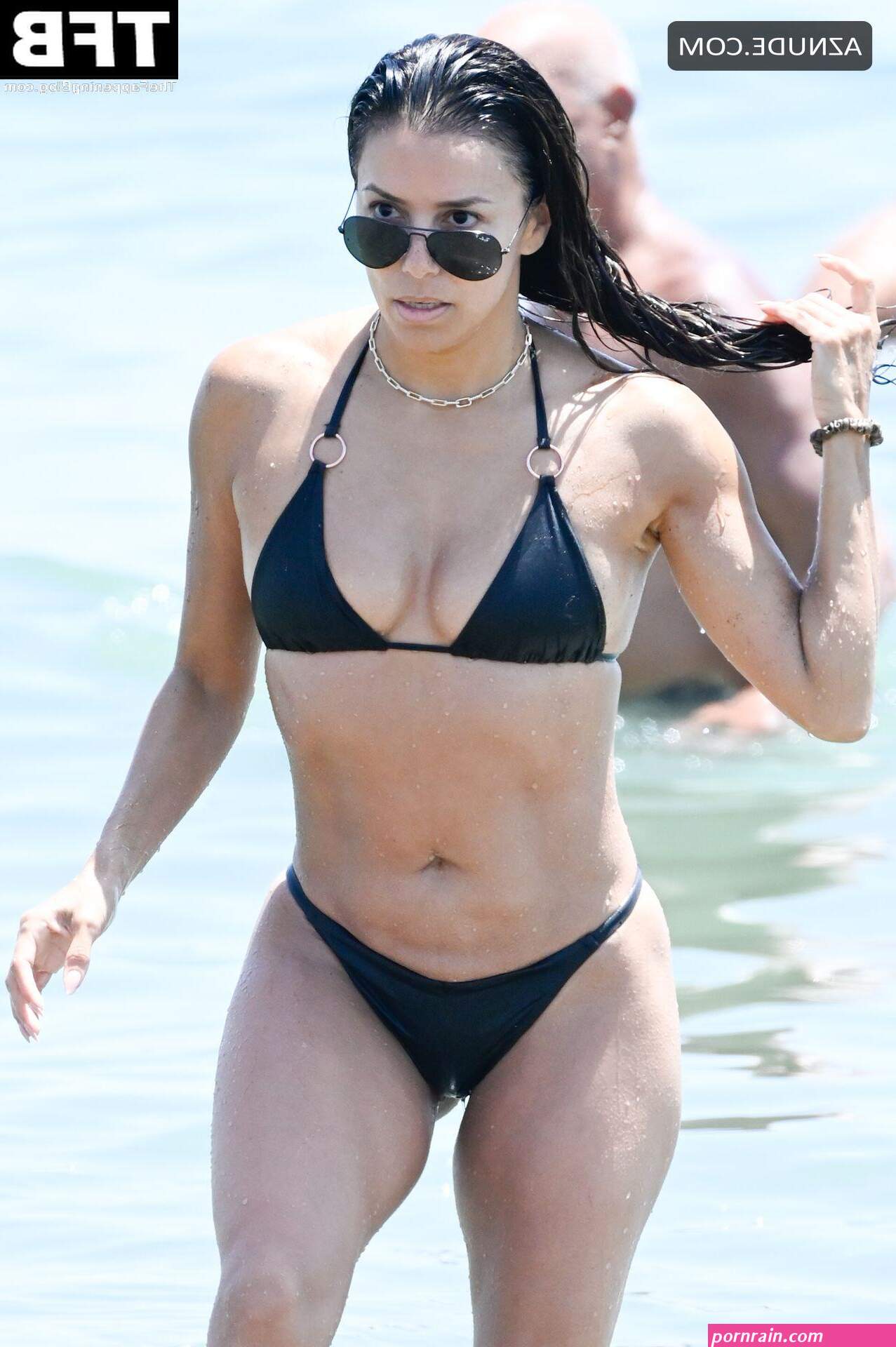 Eva Longoria Sexy Seen Showing Off Her Hot Bikini Body On The Beach in Marbella