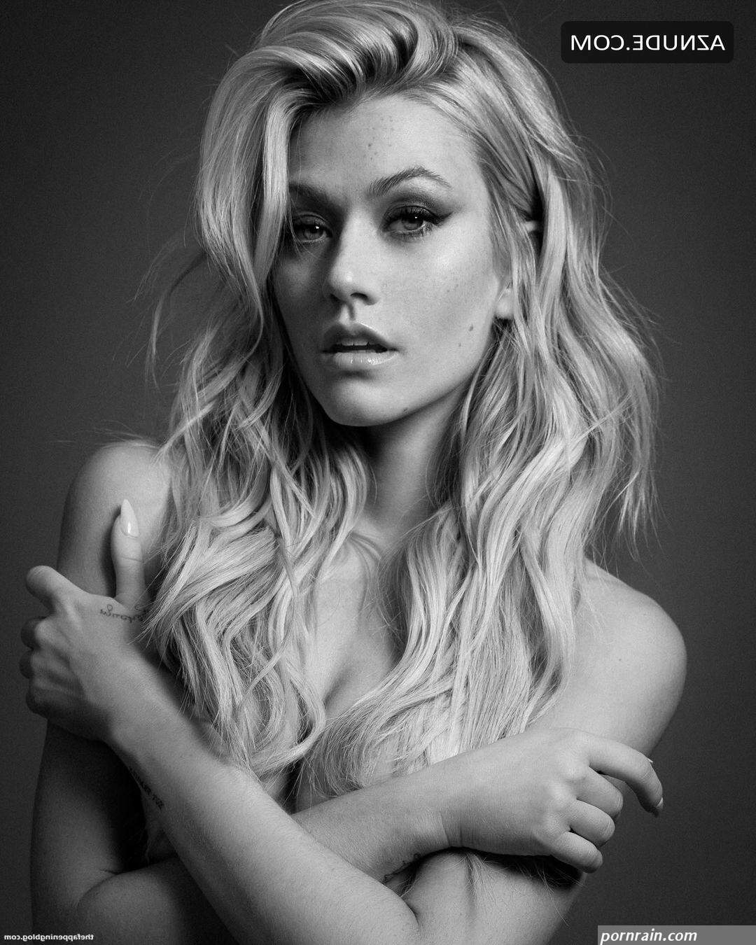 Katherine McNamara Sexy Poses Topless Covering Nude Tits in A New Photoshoot by Tiziano Lugli