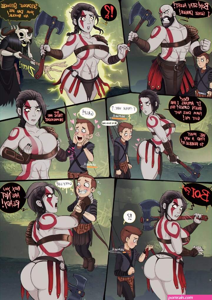 Rule 34 XYZ god of war atreus kratos shadman abs
