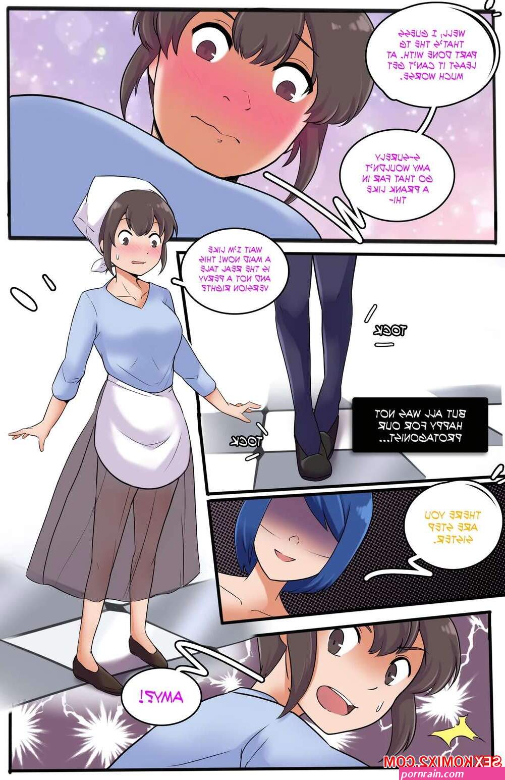 Porn comic My Little Sister Amy 9. MeowWithMe Sex comic young beauty blonde