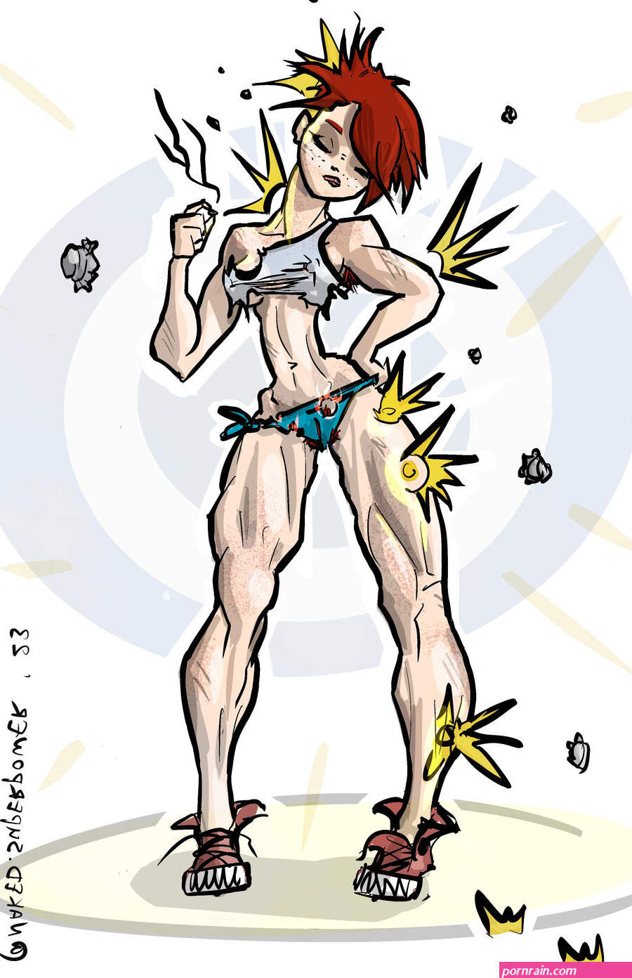 Caught her attention sfw by naked-superpower on DeviantArt