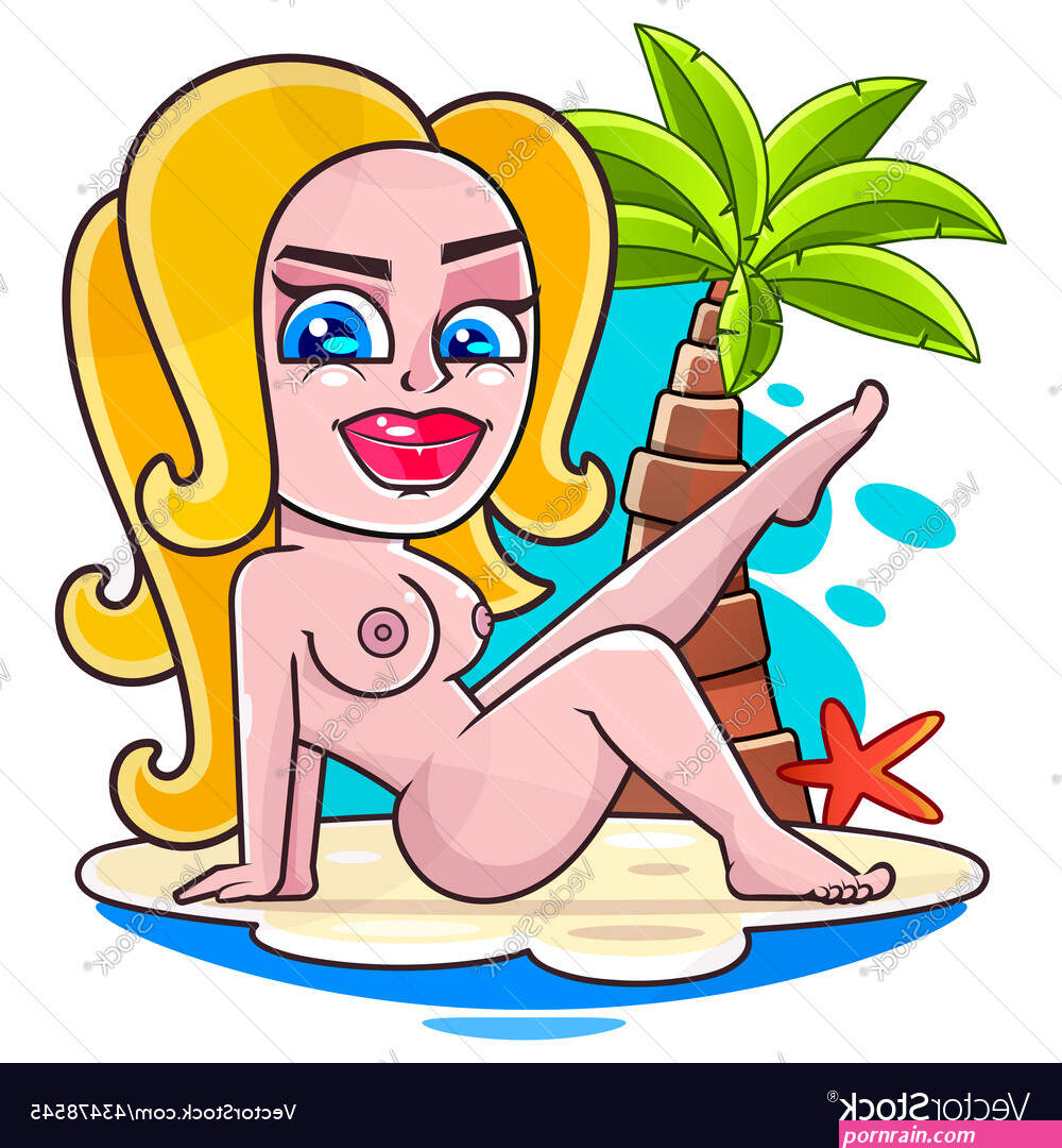 Cartoon Topless Woman Vector Images 85