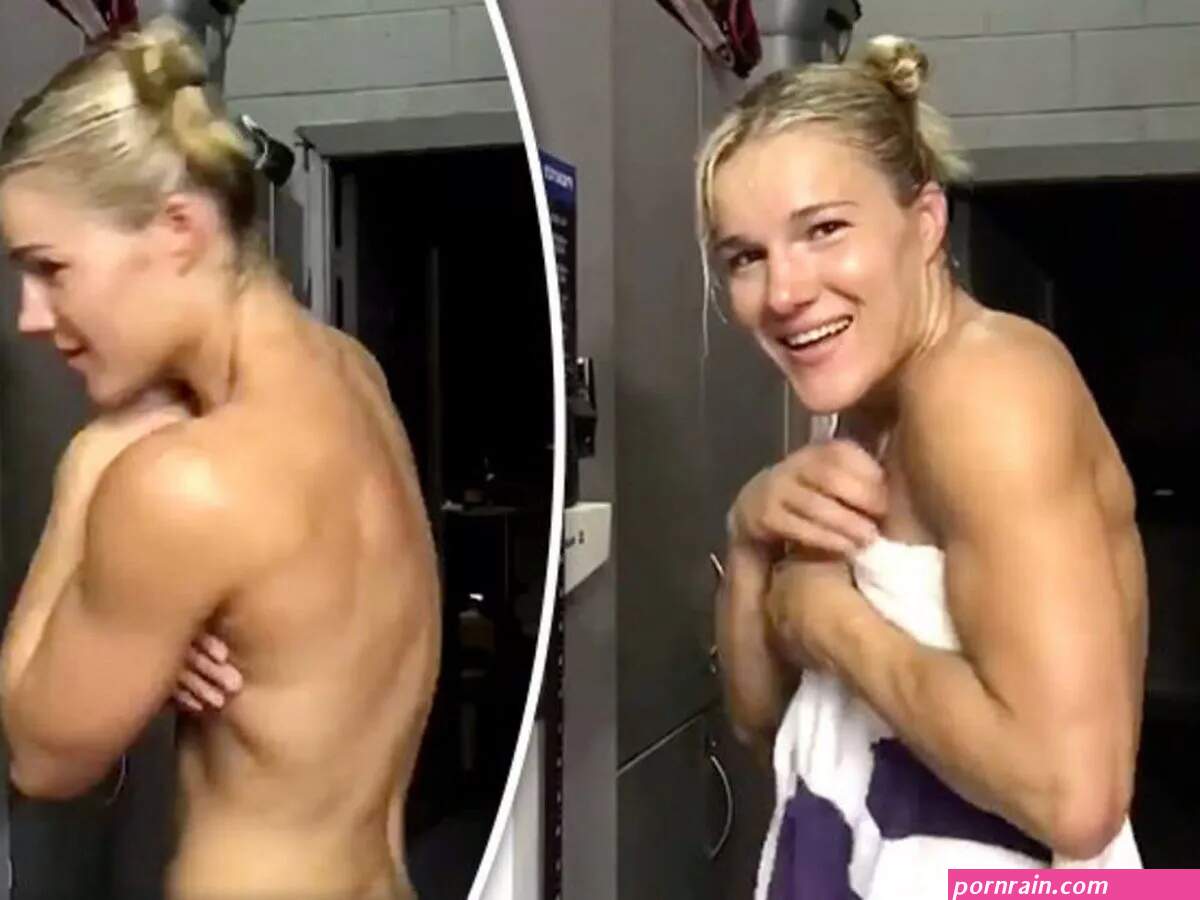 Gorgeous UFC star DROPS towel at weigh-in before making opponent POO herself